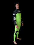 Custom Wetsuit - Nicky Thomas Front Design